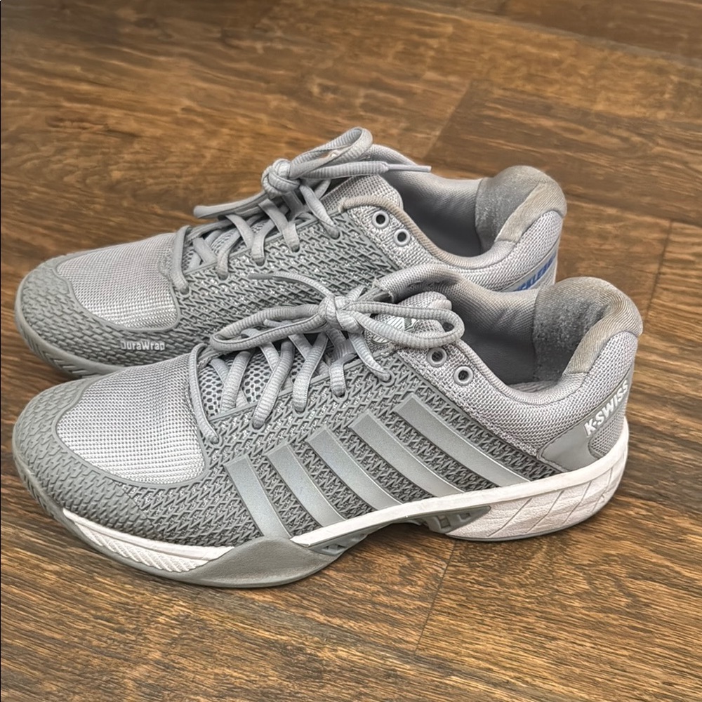 K-Swiss Light Gray Mesh Sneakers